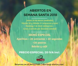 Abiertos en Semana Santa